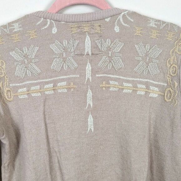 Johnny Was | Embroidered Floral Long Sleeve Sweater Size Extra Small - Picture 11 of 11
